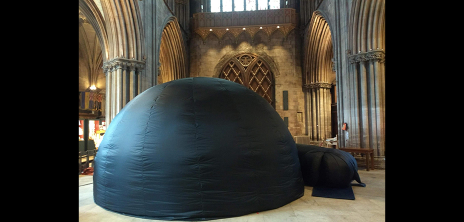 Explorer Dome at Litchefield Cathedral