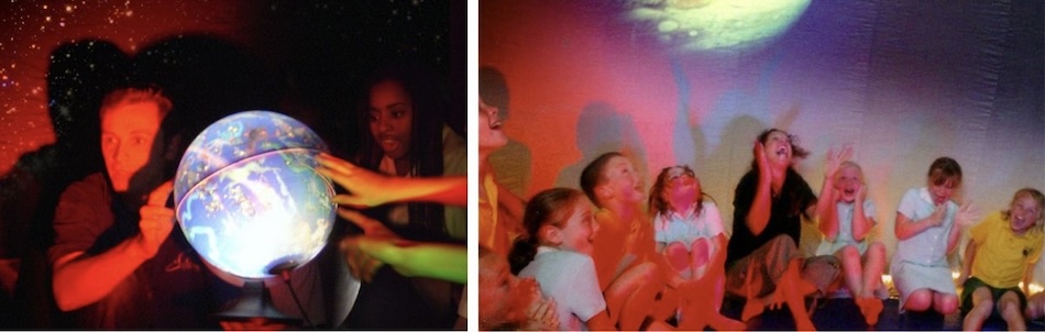 Students enjoying a show